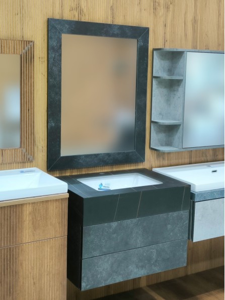 Раковина с тумбой Debora S003-70BM с зеркалом